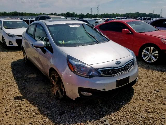 KNADN4A37F6468619 - 2015 KIA RIO EX SILVER photo 1