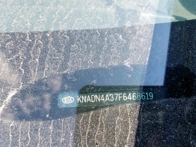 KNADN4A37F6468619 - 2015 KIA RIO EX SILVER photo 10