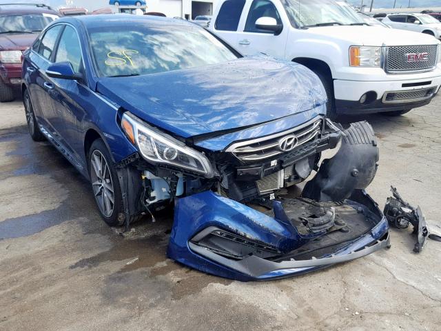 5NPE34AB2FH181067 - 2015 HYUNDAI SONATA SPO BLUE photo 1