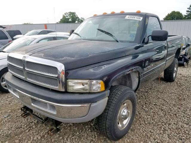 3B7KF26ZX1M289993 - 2001 DODGE RAM 2500 BLACK photo 2