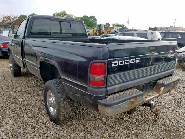 3B7KF26ZX1M289993 - 2001 DODGE RAM 2500 BLACK photo 3