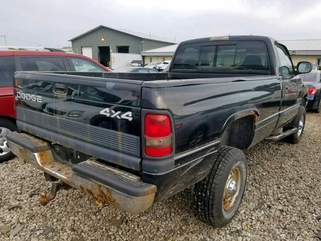 3B7KF26ZX1M289993 - 2001 DODGE RAM 2500 BLACK photo 4