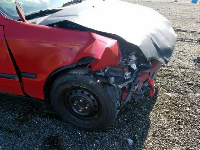 2HGEJ6448TH115613 - 1996 HONDA CIVIC DX RED photo 9