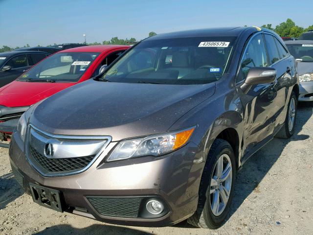 5J8TB3H59DL014431 - 2013 ACURA RDX TECHNO BROWN photo 2