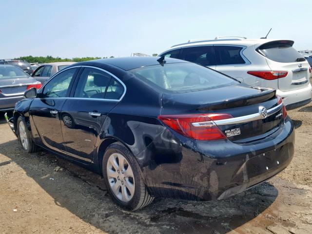 2G4GM5ER9E9205008 - 2014 BUICK REGAL PREM BLACK photo 3