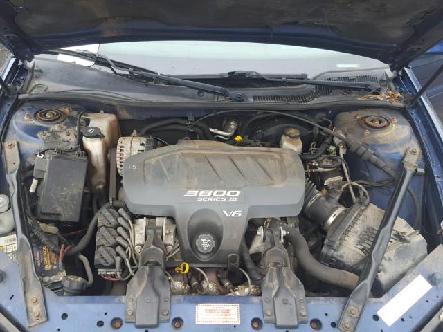 2G2WS522741355083 - 2004 PONTIAC GRAND PRIX ლურჯი ფოტო 7