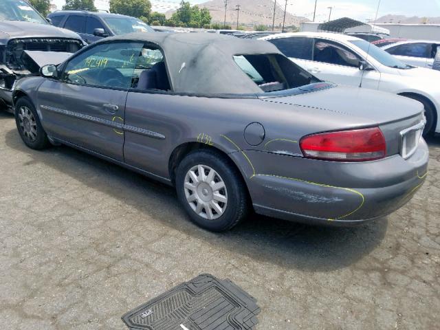 1C3EL45X64N220069 - 2004 CHRYSLER SEBRING LX GRAY photo 3