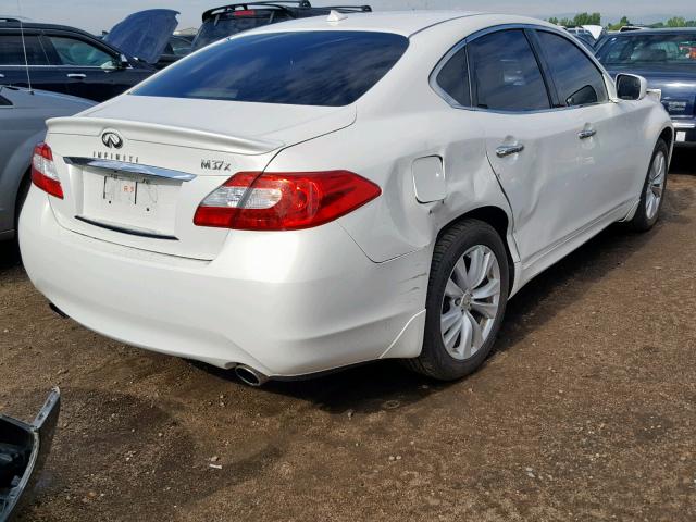 JN1BY1AR5BM374915 - 2011 INFINITI M37 X WHITE photo 4