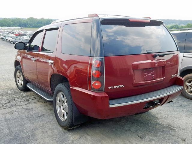 1GKFK63848J175354 - 2008 GMC YUKON DENA RED photo 3