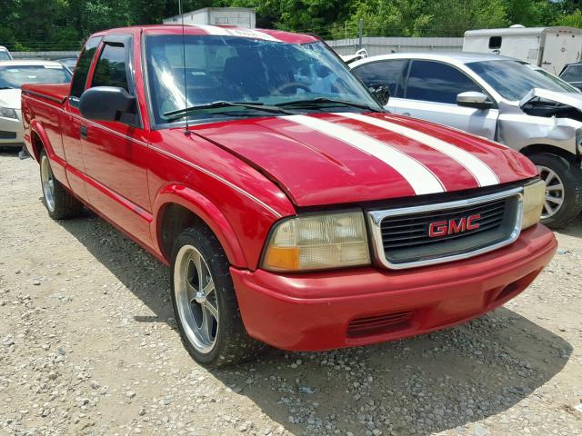 1GTCS19W728188086 - 2002 GMC SONOMA RED photo 1