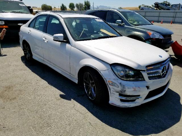 WDDGF4HB9DA779883 - 2013 MERCEDES-BENZ C 250 WHITE photo 1