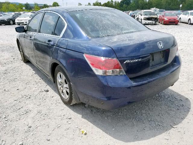 1HGCP26428A019445 - 2008 HONDA ACCORD LXP BLUE photo 3