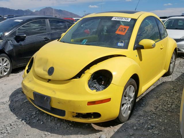 3VWRW31C09M513871 - 2009 VOLKSWAGEN NEW BEETLE Sarı foto 2
