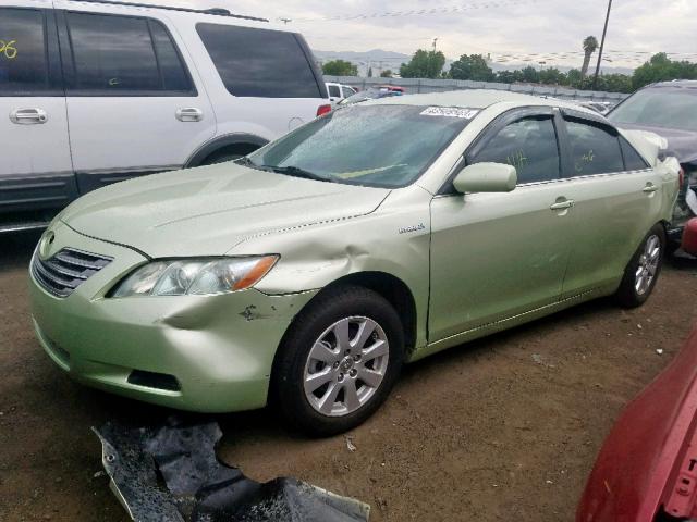 4T1BB46K77U011871 - 2007 TOYOTA CAMRY NEW GREEN photo 2