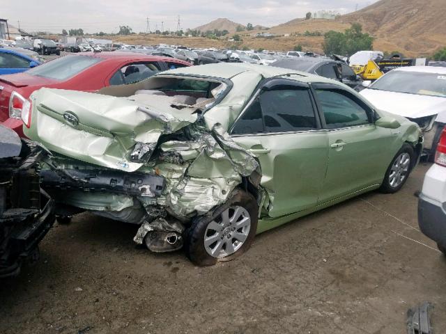 4T1BB46K77U011871 - 2007 TOYOTA CAMRY NEW GREEN photo 4