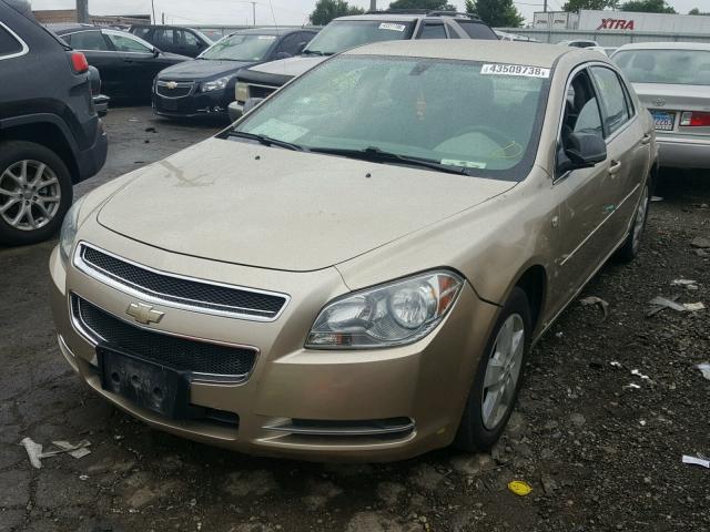1G1ZG57B58F284458 - 2008 CHEVROLET MALIBU LS TAN photo 2