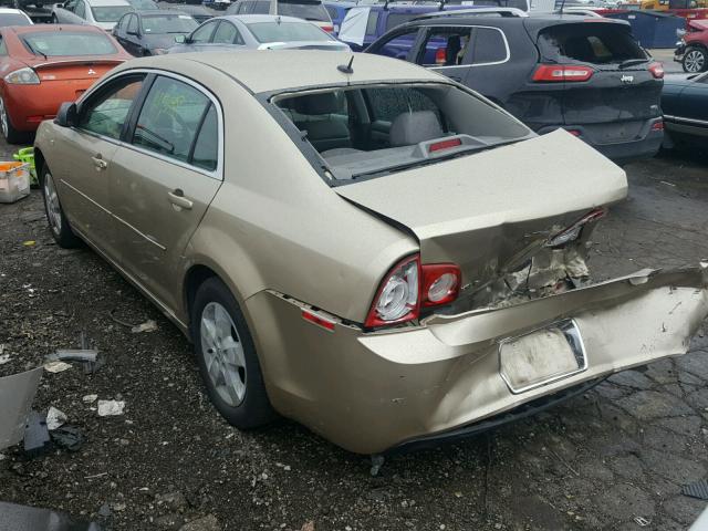 1G1ZG57B58F284458 - 2008 CHEVROLET MALIBU LS TAN photo 3