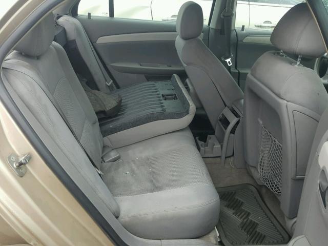 1G1ZG57B58F284458 - 2008 CHEVROLET MALIBU LS TAN photo 6