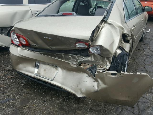 1G1ZG57B58F284458 - 2008 CHEVROLET MALIBU LS TAN photo 9
