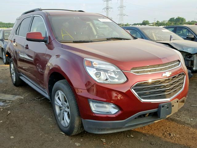 2GNFLFE34G6231984 - 2016 CHEVROLET EQUINOX LT MAROON photo 1