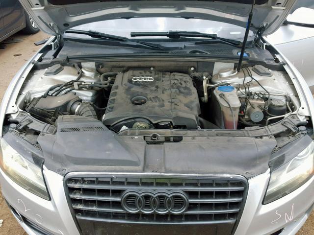 WAUWFAFR5BA004284 - 2011 AUDI A5 PRESTIG SILVER photo 7