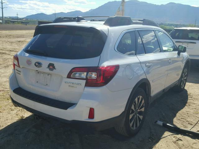 4S4BSENC1G3245638 - 2016 SUBARU OUTBACK 3. WHITE photo 4