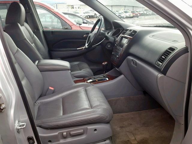 2HNYD18854H505048 - 2004 ACURA MDX TOURIN SILVER photo 5