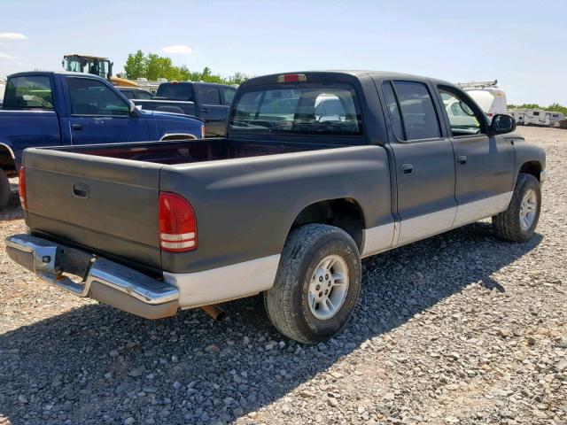 1B7HL2AN11S284602 - 2001 DODGE DAKOTA QUA BLACK photo 4