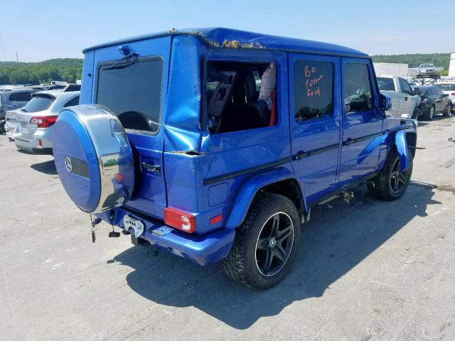 WDCYC3KFXHX273716 - 2017 MERCEDES-BENZ G 550 BLUE photo 4