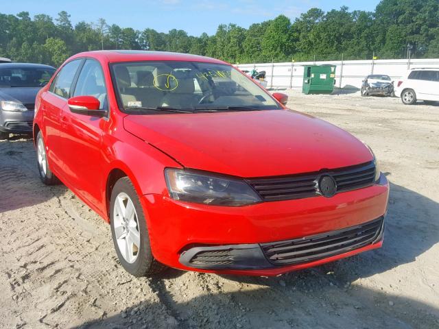 3VWLL7AJ8DM382203 - 2013 VOLKSWAGEN JETTA TDI RED photo 1