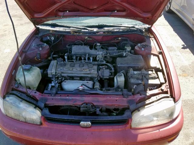 1Y1SK5361PZ033445 - 1993 GEO PRIZM BASE 红色 照片 7