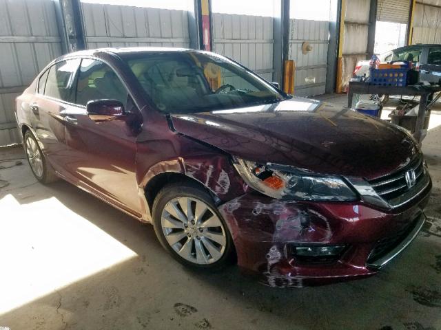 1HGCR3F85EA022645 - 2014 HONDA ACCORD EXL MAROON photo 1