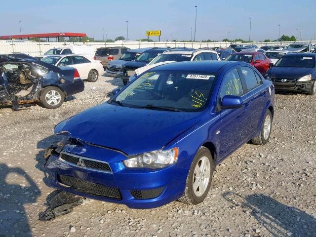 JA3AU26U68U034994 - 2008 MITSUBISHI LANCER ES BLUE photo 2