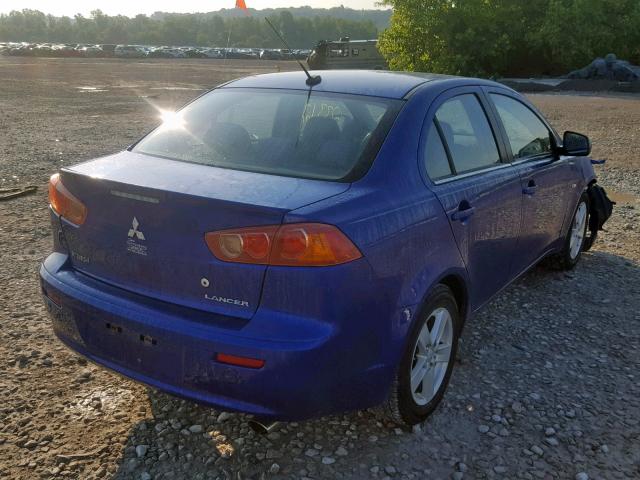 JA3AU26U68U034994 - 2008 MITSUBISHI LANCER ES BLUE photo 4