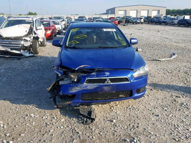 JA3AU26U68U034994 - 2008 MITSUBISHI LANCER ES BLUE photo 9