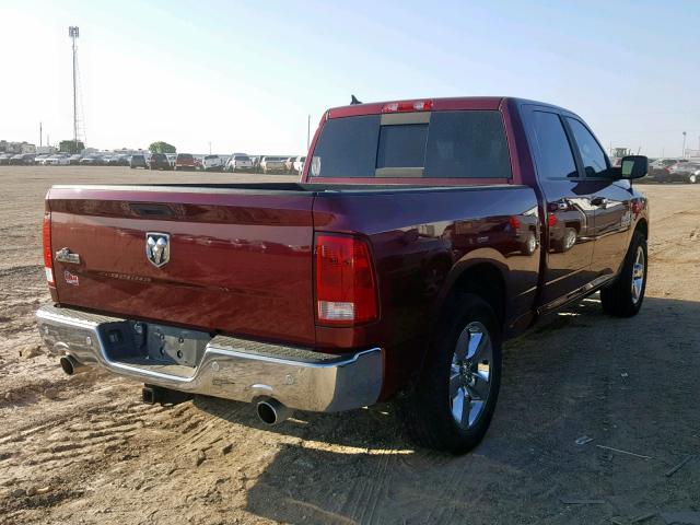 1C6RR6TT3HS744205 - 2017 RAM 1500 SLT MAROON photo 4