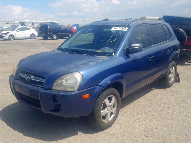 KM8JM12B95U069391 - 2005 HYUNDAI TUCSON GL BLUE photo 2