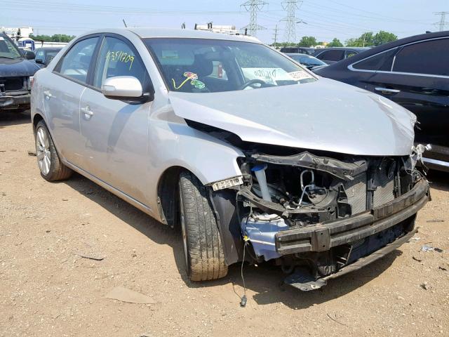 KNAFW4A37A5165859 - 2010 KIA FORTE SX SILVER photo 1