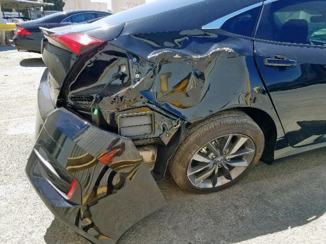 19XFC1F70KE202729 - 2019 HONDA CIVIC EXL შავი ფოტო 10