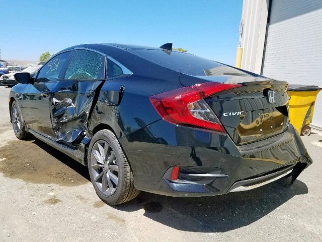 19XFC1F70KE202729 - 2019 HONDA CIVIC EXL შავი ფოტო 3