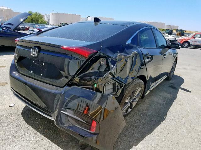 19XFC1F70KE202729 - 2019 HONDA CIVIC EXL შავი ფოტო 4