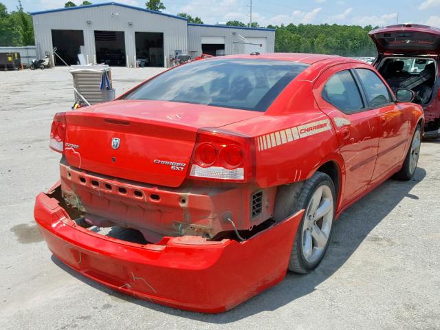 2B3CA3CV3AH290347 - 2010 DODGE CHARGER SX RED photo 4