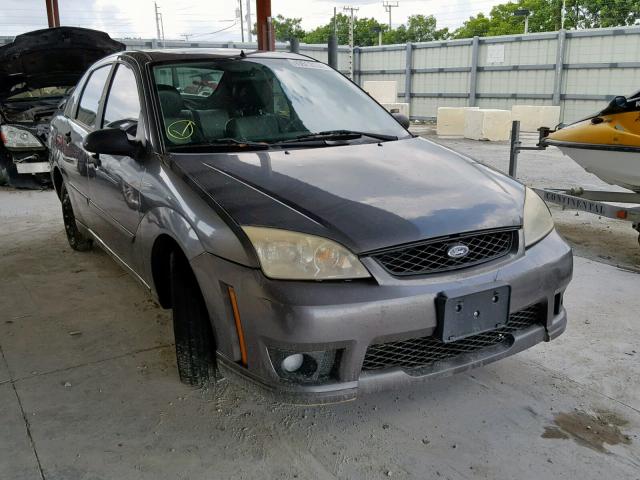 1FAHP34N57W326718 - 2007 FORD FOCUS ZX4 CHARCOAL photo 1