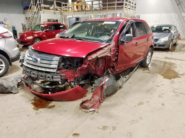 2FMDK36C28BB46193 - 2008 FORD EDGE SE RED photo 2