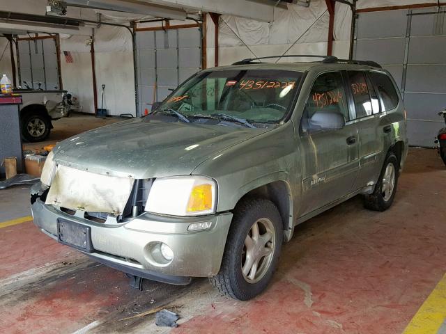 1GKDT13S542314673 - 2004 GMC ENVOY GREEN photo 2