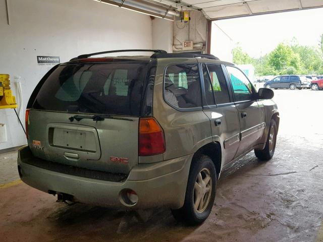 1GKDT13S542314673 - 2004 GMC ENVOY GREEN photo 4