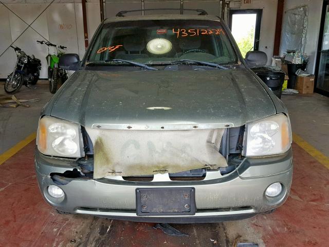 1GKDT13S542314673 - 2004 GMC ENVOY GREEN photo 9