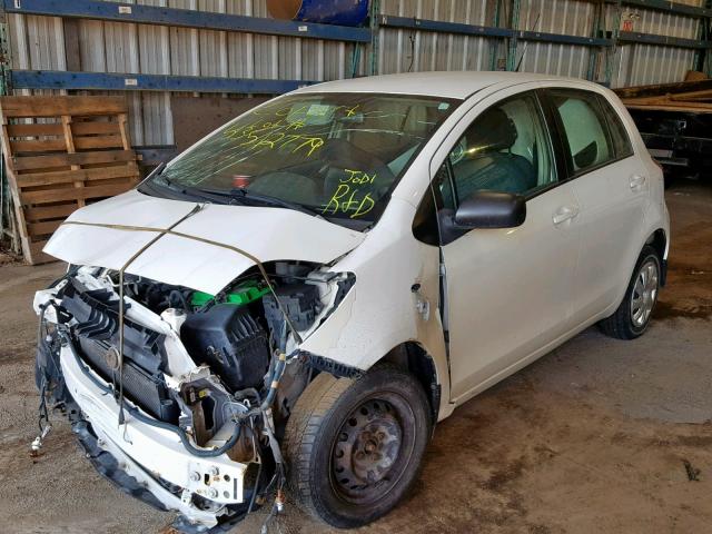 JTDKT923075072597 - 2007 TOYOTA YARIS WHITE photo 2