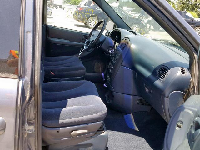 1B4GP45362B666921 - 2002 DODGE CARAVAN SP BLUE photo 5