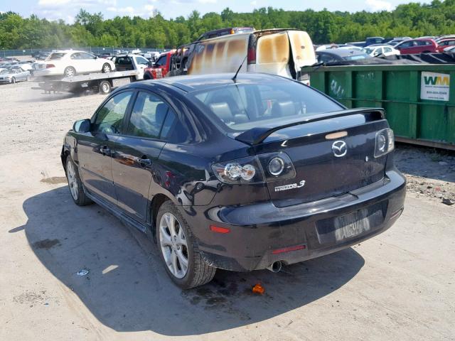 JM1BK324381831826 - 2008 MAZDA 3 S BLACK photo 3